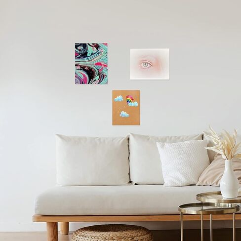 24 Sheets 8 1/2 x 11 Thick Paper Cardstock Blank Cards 300GSM Colorful for DIY Crafts Cards Making, Invitations, Scrapbook Supplies (Dusty-Blue) in Kuwait