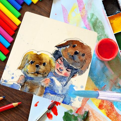 RYKOMO 12 Pack 12 x 12 Inch Basswood Sheets for Crafts, Plywood Sheets Craft Wood Unfinished Squares Wood Boards for DIY Project, Painting, Wood Burning, Wood Engraving, Model, Laser Projects in Kuwait