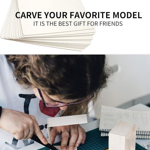 RYKOMO 12 Pack 12 x 12 Inch Basswood Sheets for Crafts, Plywood Sheets Craft Wood Unfinished Squares Wood Boards for DIY Project, Painting, Wood Burning, Wood Engraving, Model, Laser Projects in Kuwait