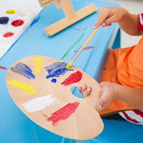 6 قطع من فرش استنسل لطلاء الأكريليك من سالبسيفير، فرشاة طلاء استنسل للحرف اليدوية، فرش طلاء خشبية ذات شعيرات طبيعية، قالب شعيرات خشبية من النايلون، فرشاة شعر فنية، فرش طلاء فنية in Kuwait