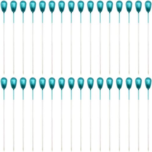 200Pieces Colorful Pearl Head Pins Corsage Pins Sewing Pins Straight Pins Wedding Bouquet Pins for DIY Decoration, Craft and Sewing Project 55mm/2.17in（Color/SD） in Kuwait