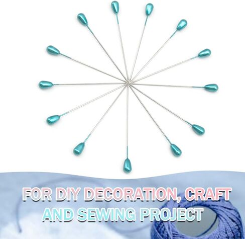 200Pieces Colorful Pearl Head Pins Corsage Pins Sewing Pins Straight Pins Wedding Bouquet Pins for DIY Decoration, Craft and Sewing Project 55mm/2.17in（Color/SD） in Kuwait