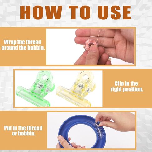 Tanstic 84Pcs Silicone Round Bobbin Holder Kit, Sewing Machine Bobbin Organizer Bobbin Ring Saver, Bobbin Ring Holders with Bobbins, Sewing Clips for Daily Sewing Supplies (4 Colors) in Saudi Arabia