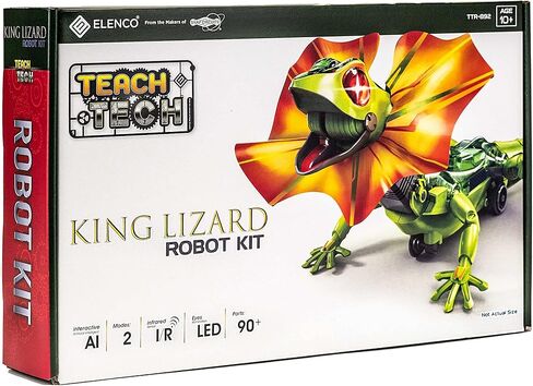 الينكو مجموعة روبوت السحلية التفاعلية من تيك تيك كينج ليزارد، العاب ابداعية للاطفال بعمر 10 سنوات فما فوق in Kuwait