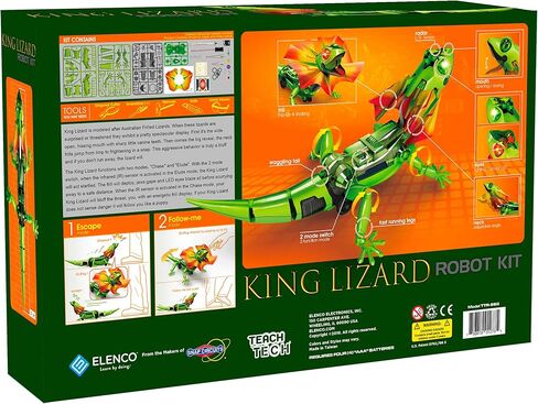 الينكو مجموعة روبوت السحلية التفاعلية من تيك تيك كينج ليزارد، العاب ابداعية للاطفال بعمر 10 سنوات فما فوق in Kuwait