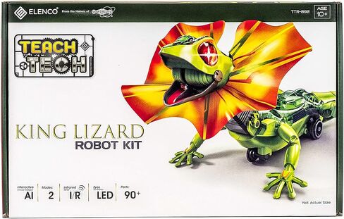 الينكو مجموعة روبوت السحلية التفاعلية من تيك تيك كينج ليزارد، العاب ابداعية للاطفال بعمر 10 سنوات فما فوق in Kuwait