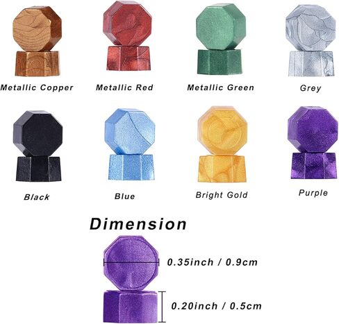 720 قطعة من خرز الشمع من مورناجينا، مجموعة خرز ختم الشمع المثمن لختم ختم الشمع، مع ملعقة ذوبان ختم الشمع و4 شموع شاي in Kuwait