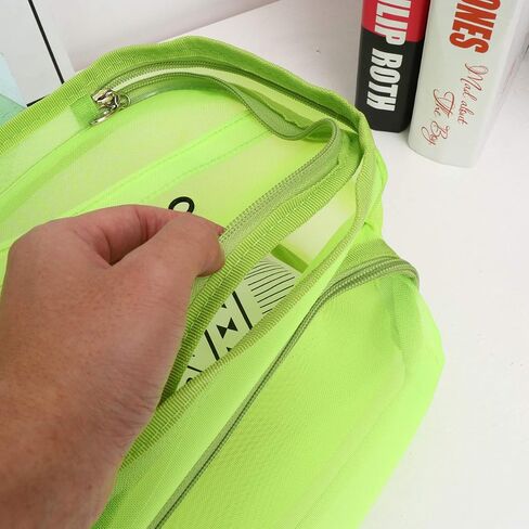 EXCEART Mesh Knitting Bag Woolen Yarn Tote Organizer Net Bag with Zipper Closure Carrying Knitting Needles Sewing Accessories (Light Green) in Saudi Arabia
