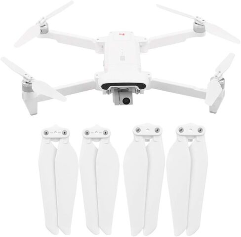 Xmipbs 4 قطع مراوح قابلة للطي شفرات دعامة سريعة الإصدار لملحقات Xiaomi FIMI X8 SE Drone FIMI X8 SE باللون الأبيض in Kuwait