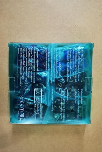 FLASHOWL Galaxy Dice Starry Sky مجموعة نرد متعدد السطوح ألعاب الطاولة النرد 6 مجموعات النرد 6 × 7 سلسلة يموت D20، D12، D10، D8، D6، D4 DND النرد DND RPG MTG ألوان مزدوجة، 6 ألوان تخفيف التوتر (42 قطعة) in Kuwait