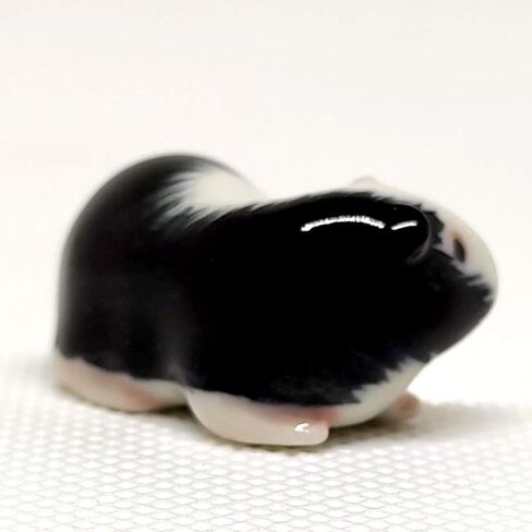 SSJSHOP Guinea Pig Miniature Dollhouse Figurines Ceramic Hand Painted Animaals Collectible Small Gift Home Garden Decor, White Squat in Kuwait
