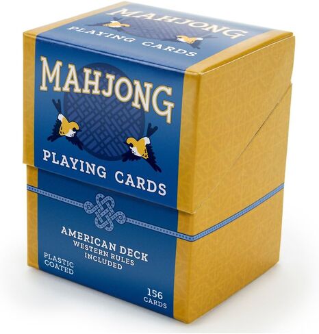 Chinese & American/Western Mahjong Card Game Set | Chinese Tile Game in Playing Card Form | includes 1 Chinese & 1 American Deck in Saudi Arabia