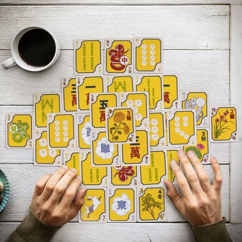 Chinese & American/Western Mahjong Card Game Set | Chinese Tile Game in Playing Card Form | includes 1 Chinese & 1 American Deck in Saudi Arabia