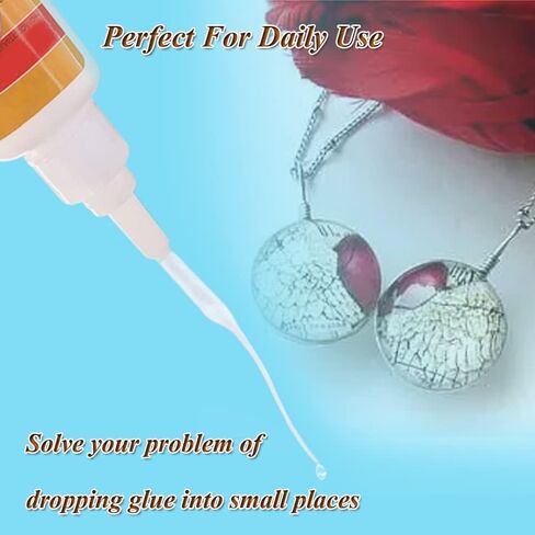 أطراف صمغ، 100 قطعة من أطراف الغراء البلاستيكية الدقيقة المتوافقة مع أداة الصمغ الدقيقة CA لمشاريع هوايات الفنون والحرف اليدوية وموسع الغراء الممتاز لزجاجات الفوهة (100 قطعة من النوع 1) in Saudi Arabia