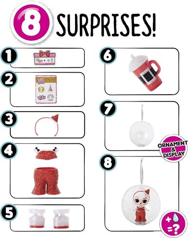 LOL Surprise Holiday Supreme Sleigh Babe with 8 Surprises Including Collectible Doll, Shoes, and Accessories | Great Gift for Kids Ages 4+ in Saudi Arabia