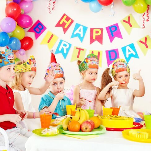 Zonon 36 قطعة تيجان عيد ميلاد للأطفال الفصول الدراسية قبعات عيد ميلاد سعيد ملونة قابلة للتعديل لمستلزمات الحفلات المدرسية in Kuwait