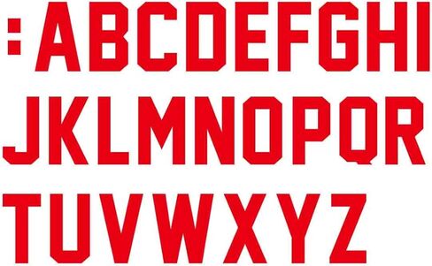 52 قطعة من Fanbay 52 قطعة حديد على الحروف ورق حروف نقل الحرارة للقمصان الرياضية اسم الفريق (أبيض) in Kuwait