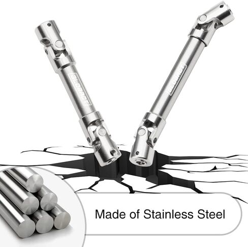 GLOBACT Stainless Steel Center Drive Shaft for 1/18 Axial UTB18 Capra RC Crawler Upgrades Parts (2Pcs) in Saudi Arabia