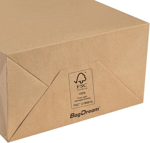 أكياس ورق كرافت من BagDream مقاس 5 × 3 × 8 و8 × 4.25 × 10 و10 × 5 × 13 25 قطعة لكل منها، أكياس هدايا بيضاء بمقابض، وحقائب حرفية، وحقائب بضائع، وحقائب بيع بالتجزئة، وأكياس ورقية قابلة لإعادة التدوير بنسبة 100% in Kuwait