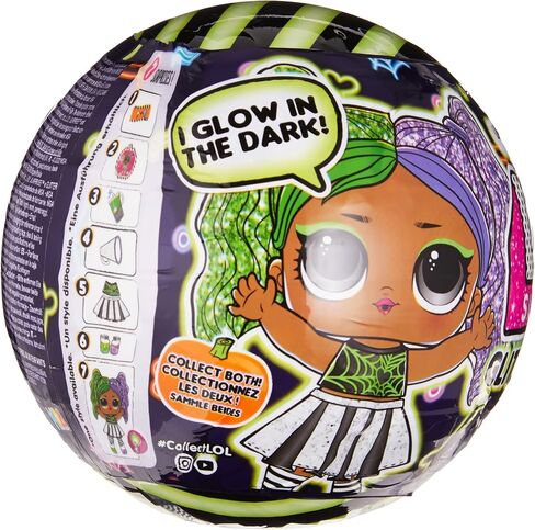 L.O.L. Surprise! Glitter Glow Doll Cheer Boo with 7 Surprises, Halloween Dolls, Accessories, Limited Edition Dolls, Collectible Dolls, Glow-in-the-Dark Dolls in Saudi Arabia