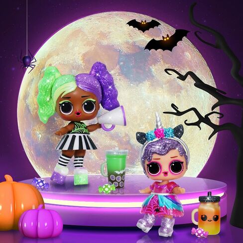 L.O.L. Surprise! Glitter Glow Doll Cheer Boo with 7 Surprises, Halloween Dolls, Accessories, Limited Edition Dolls, Collectible Dolls, Glow-in-the-Dark Dolls in Saudi Arabia