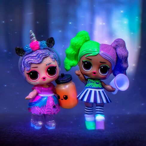 L.O.L. Surprise! Glitter Glow Doll Cheer Boo with 7 Surprises, Halloween Dolls, Accessories, Limited Edition Dolls, Collectible Dolls, Glow-in-the-Dark Dolls in Saudi Arabia