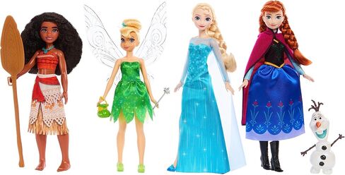 Mattel Disney Princess Fashion Doll 8-Pack with Accessories to Celebrate Disney100, Inspired by Disney Movies, Gifts for Kids and Collectors in Saudi Arabia