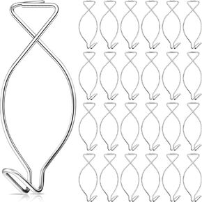 Drop Ceiling Clips Ceiling Hook Clips Grid Clips Suspended Ceiling Hooks for Office, Party, Home and Wedding Decoration Ceiling (24 Pieces)