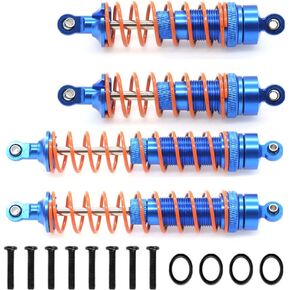 Aluminum Shocks Absorber Upgrades Parts for Arrma Senton 4X4 Granite 4X4 Bigrock 4X4 Vorteks 4X4 Typhon 4X4 RC Crawler,Front Rear RC Shocks Damper Big Bore 1/10 Hops Up Parts #AR330550 AR330551(Blue)
