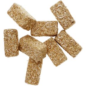 Ja'Cor Faux Rectangular Mini Hay Bales for Crafts Decor, Autumn Miniature Hay Bale Decoration for Table Tiered Tray Dollhouse Play House, Farmhouse Decorations, 8 Ct. 1 Pack in Kuwait