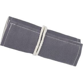 PATIKIL Handmade 48 Slots Roll Up Pencil Case, Canvas Pencil Wrap Pouch Pen Holder Organizer for Artist Drawing Coloring Sketching, Gray