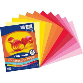Tru-Ray Construction Paper, Warm Assorted, 9" x 12", 150 Sheets in Saudi Arabia