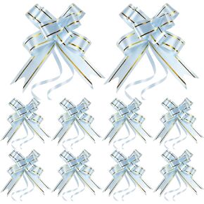 Wrapping Decorative Accessory Gift Bows Pull Ribbons Knot and Bows Gifts Festival Basket Gift Wrap Bows for Wedding Car Christmas Holiday Decorating Presents Baskets 100 Extra Large 10 Colors