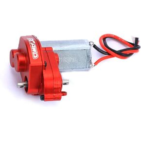 RCAWD Upgraded Carbon Brush 55T(Turn) 050size Brushed Motor&Alloy Center Gear Housing,Transmission Assembled with Steel Gears for Axial 1-24 Scx24 Crawlers Parts Black in Saudi Arabia