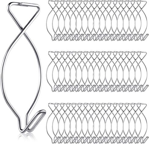 Drop Ceiling Clips Ceiling Hook Clips Grid Clips Suspended Ceiling Hooks for Office, Party, Home and Wedding Decoration Ceiling (24 Pieces) in Kuwait