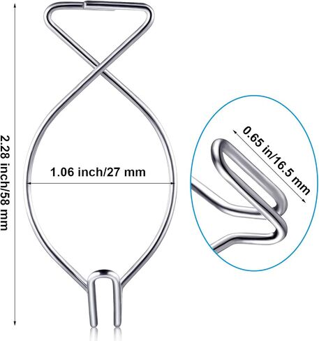 Drop Ceiling Clips Ceiling Hook Clips Grid Clips Suspended Ceiling Hooks for Office, Party, Home and Wedding Decoration Ceiling (24 Pieces) in Kuwait