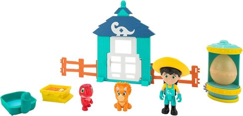 Dino Ranch Hatchery Adventure Set - Features Light Up Dino Egg Incubator, 3" Dino Rancher Min, Two Baby Dinos, Plus Six Accessories - Toys for Kids - Your Favorite Pre-Westoric Ranchers in Kuwait