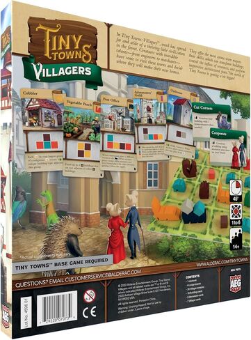 Tiny Towns - Award-winning Board Game, Base Set, 1-6 Players, 45-60 min Play Time, Strategy Board Game for Ages 14 and Up, Cleverly Plan & Construct a Thriving Town, Alderac Entertainment Group (AEG) in Saudi Arabia
