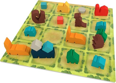 Tiny Towns - Award-winning Board Game, Base Set, 1-6 Players, 45-60 min Play Time, Strategy Board Game for Ages 14 and Up, Cleverly Plan & Construct a Thriving Town, Alderac Entertainment Group (AEG) in Saudi Arabia