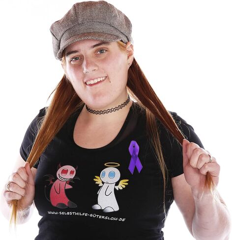 Purple Fabric Satin Awareness Ribbon Pins for Cancer Awareness Lapel Pin Purple Ribbon with Safety Pins for Women in Kuwait