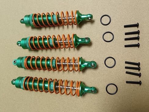 Aluminum Shocks Absorber Upgrades Parts for Arrma Senton 4X4 Granite 4X4 Bigrock 4X4 Vorteks 4X4 Typhon 4X4 RC Crawler,Front Rear RC Shocks Damper Big Bore 1/10 Hops Up Parts #AR330550 AR330551(Blue) in Saudi Arabia