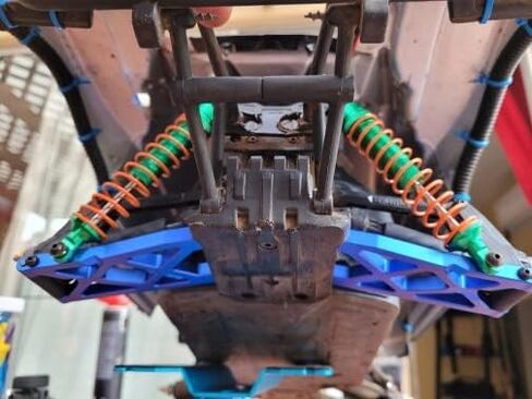 Aluminum Shocks Absorber Upgrades Parts for Arrma Senton 4X4 Granite 4X4 Bigrock 4X4 Vorteks 4X4 Typhon 4X4 RC Crawler,Front Rear RC Shocks Damper Big Bore 1/10 Hops Up Parts #AR330550 AR330551(Blue) in Saudi Arabia