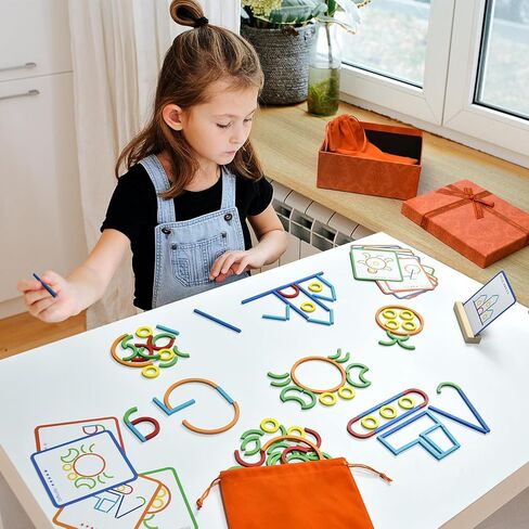 aclarastra الحروف الأبجدية المغناطيسية والألغاز ذات الشكل الخشبي للأطفال من سن 3 إلى 5 سنوات، لعبة تعليمية هدية لفتاة تبلغ من العمر 3 4 5 سنوات - لعبة تهجئة لمرحلة ما قبل المدرسة للأطفال الصغار لعبة تعليمية للأطفال الصغار من سن 3 سنوات فما فوق in Kuwait