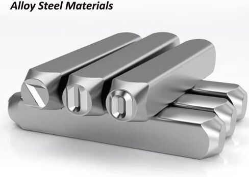 مجموعة أدوات ثقب الأرقام والحروف من SKYZONAL مجموعة أدوات ختم معدنية فولاذية مكونة من 37 قطعة (A-Z 0-9 وشكل قلب) لحرف المجوهرات والخشب والبلاستيك وختم الجلود 1/8 بوصة (3 مم) in Kuwait