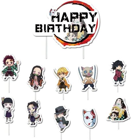 Anime Cosplay Cake Topper for De_mon S-layer Anime Figure Anime Party Supplies For Party For Gifts in Kuwait