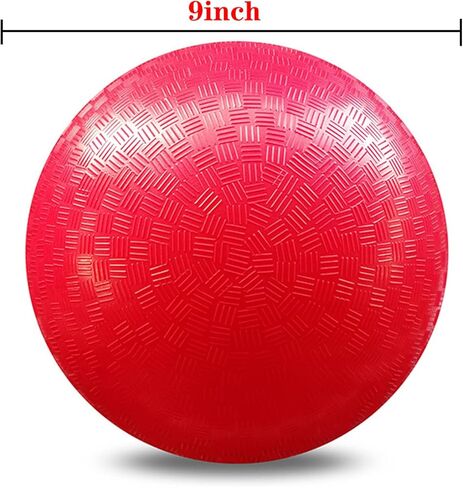 تيرجي 20 قطعة من كرات الملعب 9 انش مطاطية حمراء قابلة للنفخ كرات دودجبول مع مضخة هواء للاطفال والكبار وكرة دودج وكرة اليد والمخيمات والمدارس in Kuwait