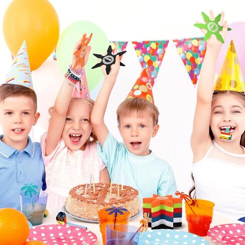 ألعاب نينجا فوم ستار تويز صغيرة من إسفنج الرمي على شكل نجوم من الفوم ألعاب رمي نينجا مفضلة لحفلات أعياد الميلاد للأولاد إكسسوار أزياء الهالوين، 4 بوصة (24، وردي داكن، وردي، أسود) in Kuwait