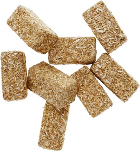 Ja'Cor Faux Rectangular Mini Hay Bales for Crafts Decor, Autumn Miniature Hay Bale Decoration for Table Tiered Tray Dollhouse Play House, Farmhouse Decorations, 8 Ct. 1 Pack in Kuwait