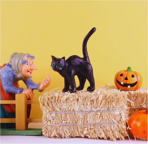 Ja'Cor Faux Rectangular Mini Hay Bales for Crafts Decor, Autumn Miniature Hay Bale Decoration for Table Tiered Tray Dollhouse Play House, Farmhouse Decorations, 8 Ct. 1 Pack in Kuwait