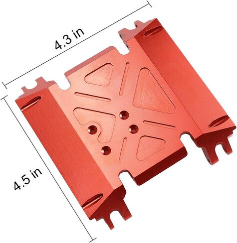 Aluminum Transmission Skid Plate Center Gearbox Mount for Axial Wraith 90018 1/10 RC Crawler Car (Black) in Kuwait